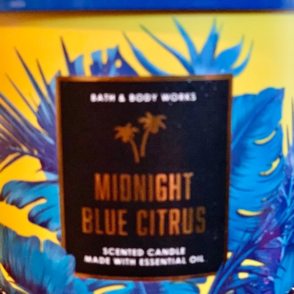 Midnight Blue Citrus BBW 3-Wick Candle